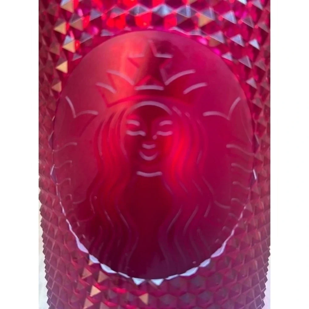Starbucks / Walt Disney World 2021 Castle Red Geometric 24oz Tumbler Cup